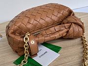 	 Kitlife Bottega Veneta Mini Jodie with chain brown - 28x23x8cm - 4