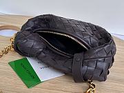 	 Kitlife Bottega Veneta Mini Jodie with chain dark brown - 28x23x8cm - 4