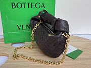 	 Kitlife Bottega Veneta Mini Jodie with chain dark brown - 28x23x8cm - 2