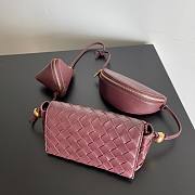 	 Kitlife Bottega Veneta Pouch On Strap Barolo - 18x9x8cm - 3