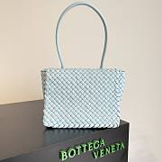 	 Kitlife Bottega Veneta Patti Top Handle Light Blue Bag - 24x20x12cm - 1