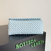 	 Kitlife Bottega Veneta Patti Top Handle Light Blue Bag - 24x20x12cm - 4