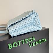 	 Kitlife Bottega Veneta Patti Top Handle Light Blue Bag - 24x20x12cm - 2