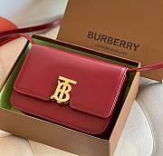 Kitlife Burberry TB Smooth Leather Red Bag - 21x16x6cm - 1