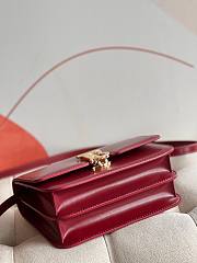 Kitlife Burberry TB Smooth Leather Red Bag - 21x16x6cm - 4