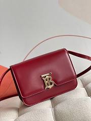 Kitlife Burberry TB Smooth Leather Red Bag - 21x16x6cm - 5