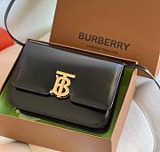 Kitlife Burberry TB Smooth Leather Black Bag - 21x16x6cm - 1