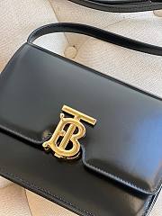 Kitlife Burberry TB Smooth Leather Black Bag - 21x16x6cm - 3