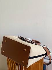 Kitlife Burberry Belt Bag Small Canvas & Leather Tote - 28cm - 5