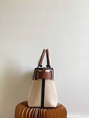 Kitlife Burberry Belt Bag Small Canvas & Leather Tote - 28cm - 4