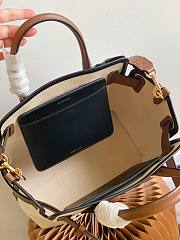 Kitlife Burberry Belt Bag Small Canvas & Leather Tote - 28cm - 3