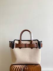 Kitlife Burberry Belt Bag Small Canvas & Leather Tote - 28cm - 2