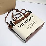 Kitlife Burberry Belt Bag Medium Canvas & Leather Tote - 33cm - 3