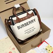 Kitlife Burberry Belt Bag Medium Canvas & Leather Tote - 33cm - 4