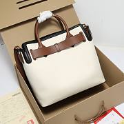 Kitlife Burberry Belt Bag Medium Canvas & Leather Tote - 33cm - 5