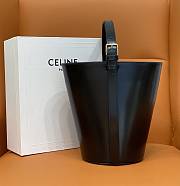 KITLIFE CELINE BUCKET TRIOMPHE IN NATURAL CALFSKIN BLACK - 25 X 22 X 14 CM - 3