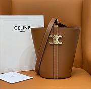 	 KITLIFE CELINE BUCKET TRIOMPHE IN NATURAL CALFSKIN TAN - 25 X 22 X 14 CM - 1