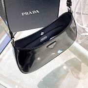 Kitlife Prada Cleo brushed black leather shoulder bag - 27x22x6cm - 2