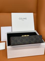 KITLIFE CELINE BOX TRIOMPHE IN TRIOMPHE CANVAS AND CALFSKIN TAN - 22 X 13.5 X 6 CM - 2