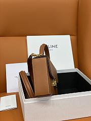 KITLIFE CELINE BOX TRIOMPHE IN NATURAL CALFSKIN TAN - 22 X 13.5 X 6 CM - 2