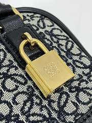 	 Kitlife Loewe Amazona 16 Square bag in Anagram jacquard and calfskin black - 16X14X8.5 cm - 2