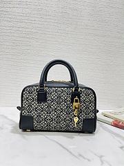 	 Kitlife Loewe Amazona 23 Square bag in Anagram jacquard and calfskin black - 23X15.5X9.7 cm - 1