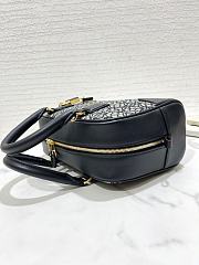 	 Kitlife Loewe Amazona 23 Square bag in Anagram jacquard and calfskin black - 23X15.5X9.7 cm - 5