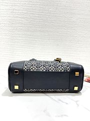	 Kitlife Loewe Amazona 23 Square bag in Anagram jacquard and calfskin black - 23X15.5X9.7 cm - 2