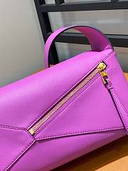 Kitlife Loewe Puzzle Hobo bag in nappa calfskin Bright Purple - 28.7x14x8.7cm - 5