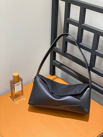 Kitlife Loewe Puzzle Hobo bag in nappa calfskin Black - 28.7x14x8.7cm