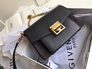 	 Kitlife Givenchy GV3 Crossbody Black Bag Gold Hardware - 21x14x7cm - 1