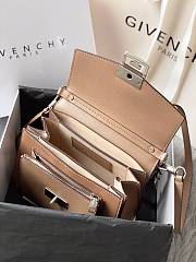 Kitlife Givenchy GV3 Crossbody Beige Bag Silver Hardware - 21x14x7cm - 4