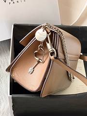 Kitlife Givenchy GV3 Crossbody Beige Bag Silver Hardware - 21x14x7cm - 2