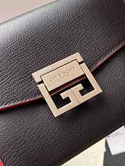 Kitlife Givenchy GV3 Crossbody Black and Red Bag Silver Hardware - 21x14x7cm - 3