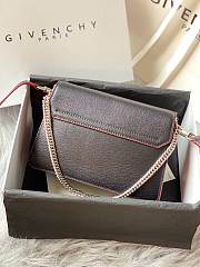 Kitlife Givenchy GV3 Crossbody Black and Red Bag Silver Hardware - 21x14x7cm - 2