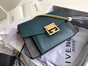 Kitlife Givenchy GV3 Crossbody Green Black Bag Gold Hardware - 21x14x7cm - 1