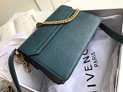 Kitlife Givenchy GV3 Crossbody Green Black Bag Gold Hardware - 21x14x7cm - 4