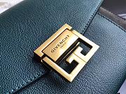 Kitlife Givenchy GV3 Crossbody Green Black Bag Gold Hardware - 21x14x7cm - 2