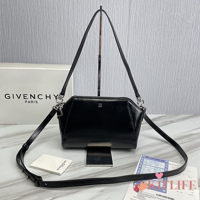 	 Kitlife Givenchy Antigona XS Box Leather Bag Black - 20*7*16cm - 1