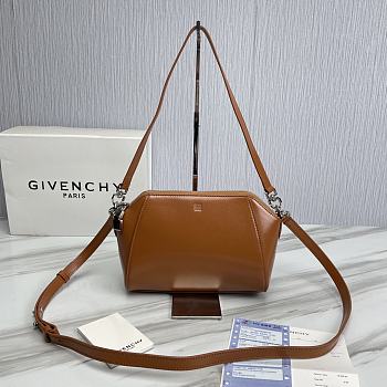 	 Kitlife Givenchy Antigona XS Box Leather Bag Brown - 20*7*16cm