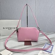 	 Kitlife Givenchy Antigona XS Box Leather Bag Pink - 20*7*16cm - 1