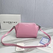 	 Kitlife Givenchy Antigona XS Box Leather Bag Pink - 20*7*16cm - 2