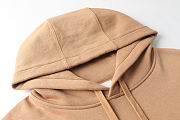Kitlife Burberry Logo Print Cotton Hoodie Camel - 3