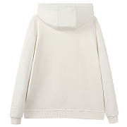 	 Kitlife Burberry Logo Print Cotton Hoodie White - 5