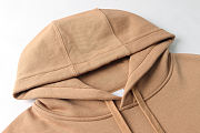 Kitlife Burberry appliqué-logo drawstring hoodie camel - 4