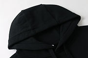 	 Kitlife Burberry appliqué-logo drawstring hoodie black - 4