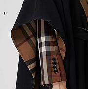 Kitlife Burberry Reversible Check Wool Hooded Cape - 2