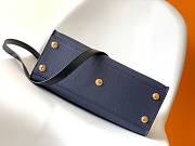 	 Kitlife Louis Vuitton On My Side MM NAvy Blue and Green - M53825 - 30.5 x 24.5 x 14 cm - 2