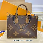 Louis Vuitton Onthego Monogram Giant Reverse Brown In Coated Canvas With Gold-Tone - M45039 - 35 x 27 x 14  cm - 1