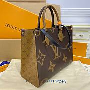 Louis Vuitton Onthego Monogram Giant Reverse Brown In Coated Canvas With Gold-Tone - M45039 - 35 x 27 x 14  cm - 4